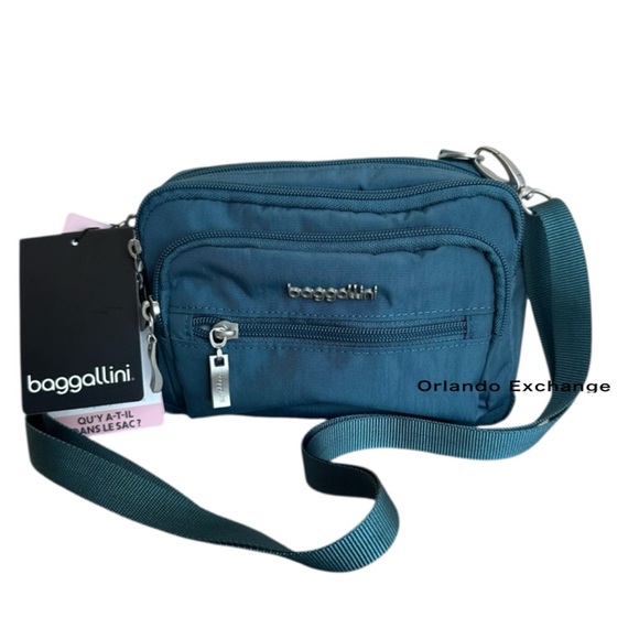 Baggallini Belt Bag Crossbody Triple Zip - Picture 1 of 7
